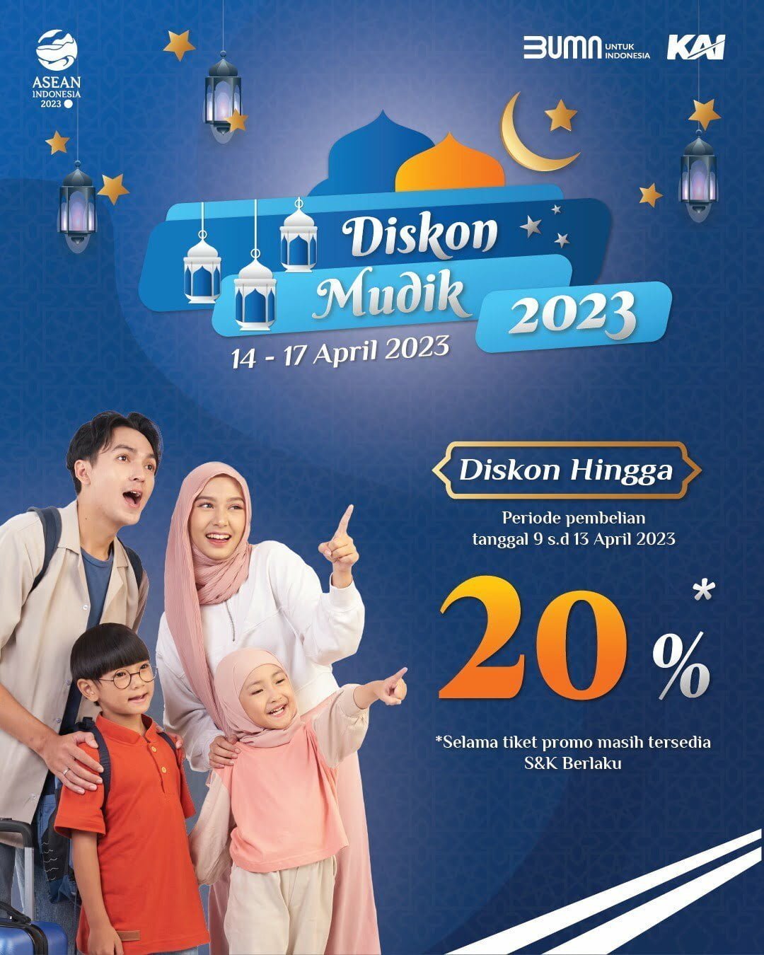 KAI Diskon 20%, Buruan Pesan Tiket Mudik!