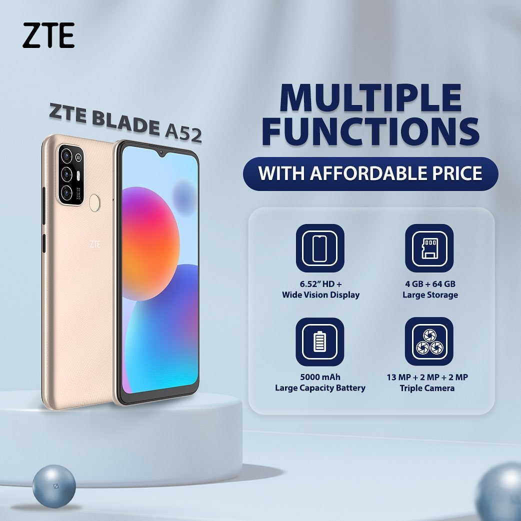 Review ZTE Blade A52, smartphone entry level dengan harga 1 jutaan, Apakah layak beli?