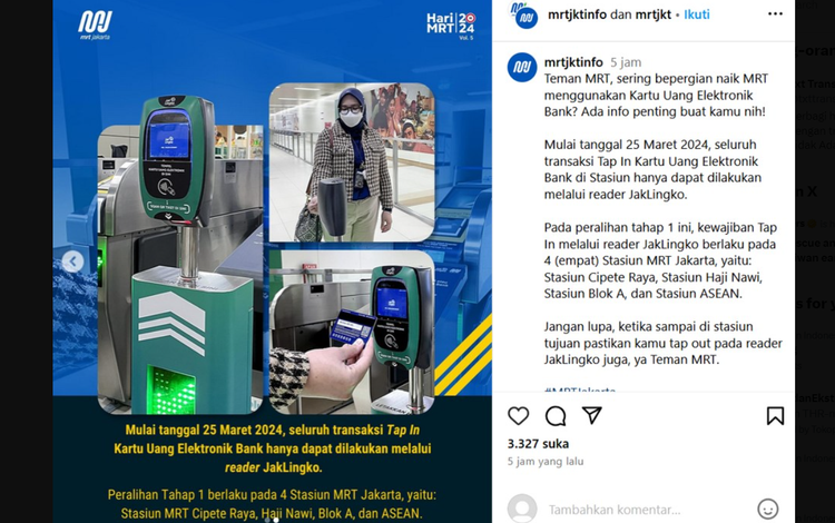 Gate MRT di kunci perusahaan Jepang dan tak bisa Update Sistem