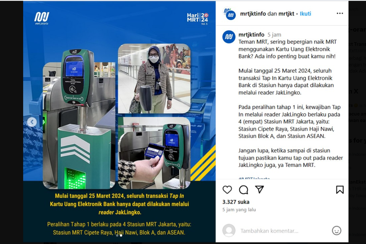 Gate MRT di kunci perusahaan Jepang dan tak bisa Update Sistem