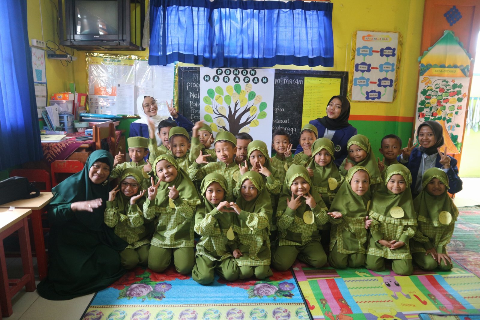 Sosialisasi Pengenalan Profesi, Impian dan Cita-Cita Bersama Anak-Anak TK Muslimat NU 28 Kecamatan Blimbing Kota Malang