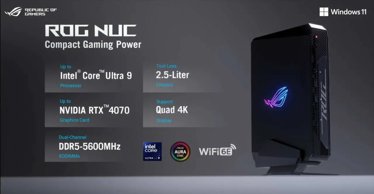 Asus Rilis PC Mini ROG NUC Pertama