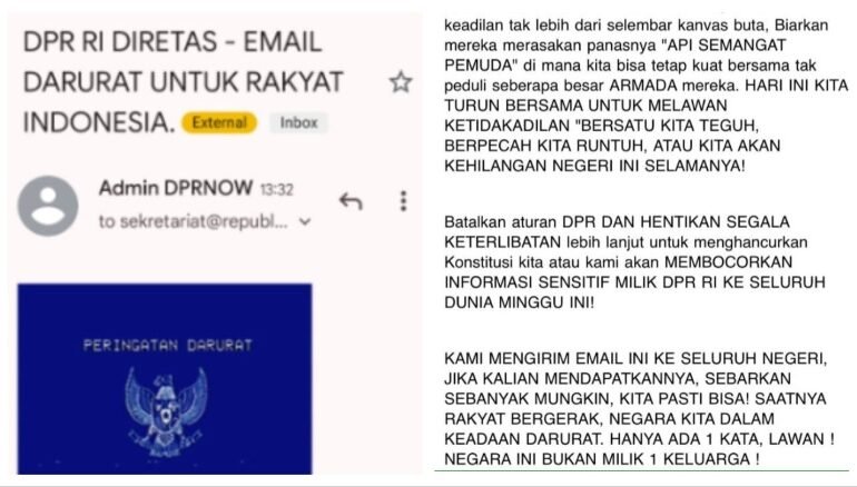 Heboh Peretasan DPR RI: Pesan Darurat Hacker Sebut Indonesia dalam Bahaya