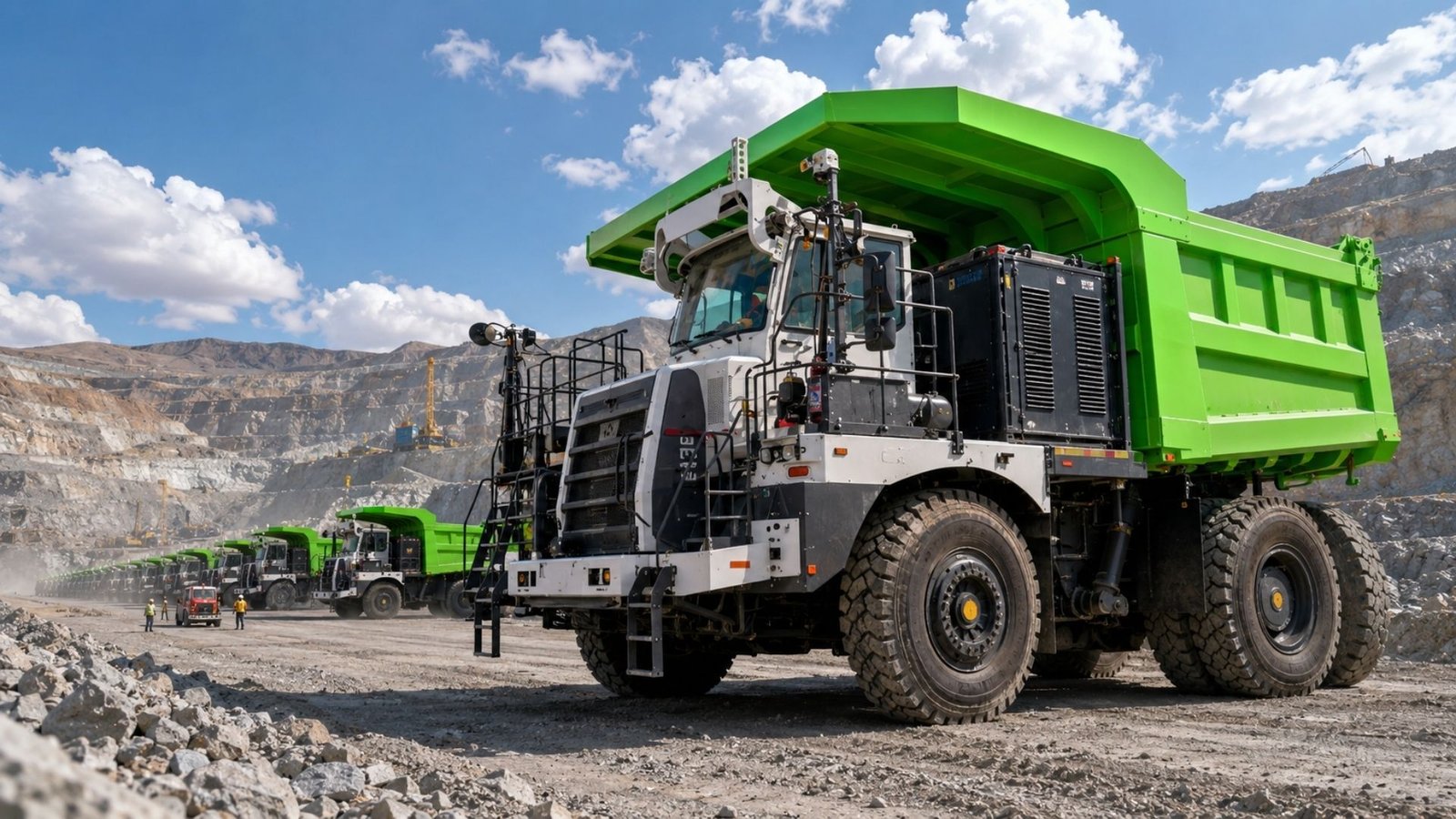 China Kenalkan Truk Tambang Listrik 140 Ton Berteknologi AI